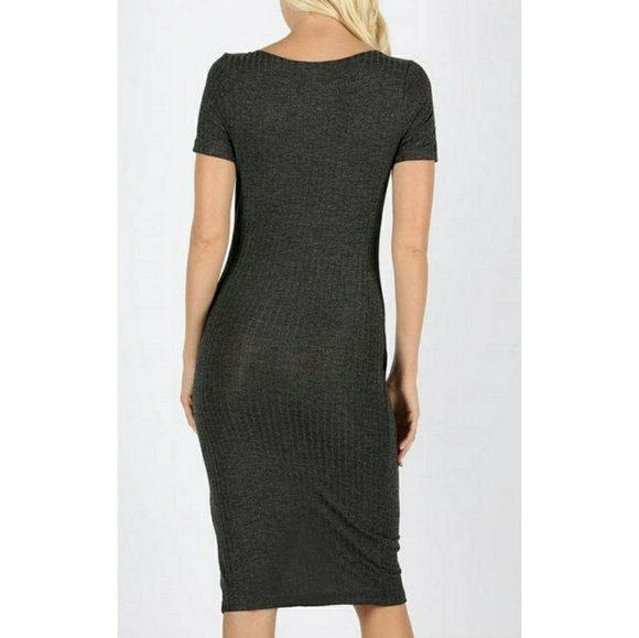 FINAL SALE 🆕🌿RIBBED BODYCON DRESS🌿 - Picture 6 of 7